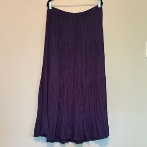 Vintage Diamond L. Western Wear Navy Maxi Peasant Skirt